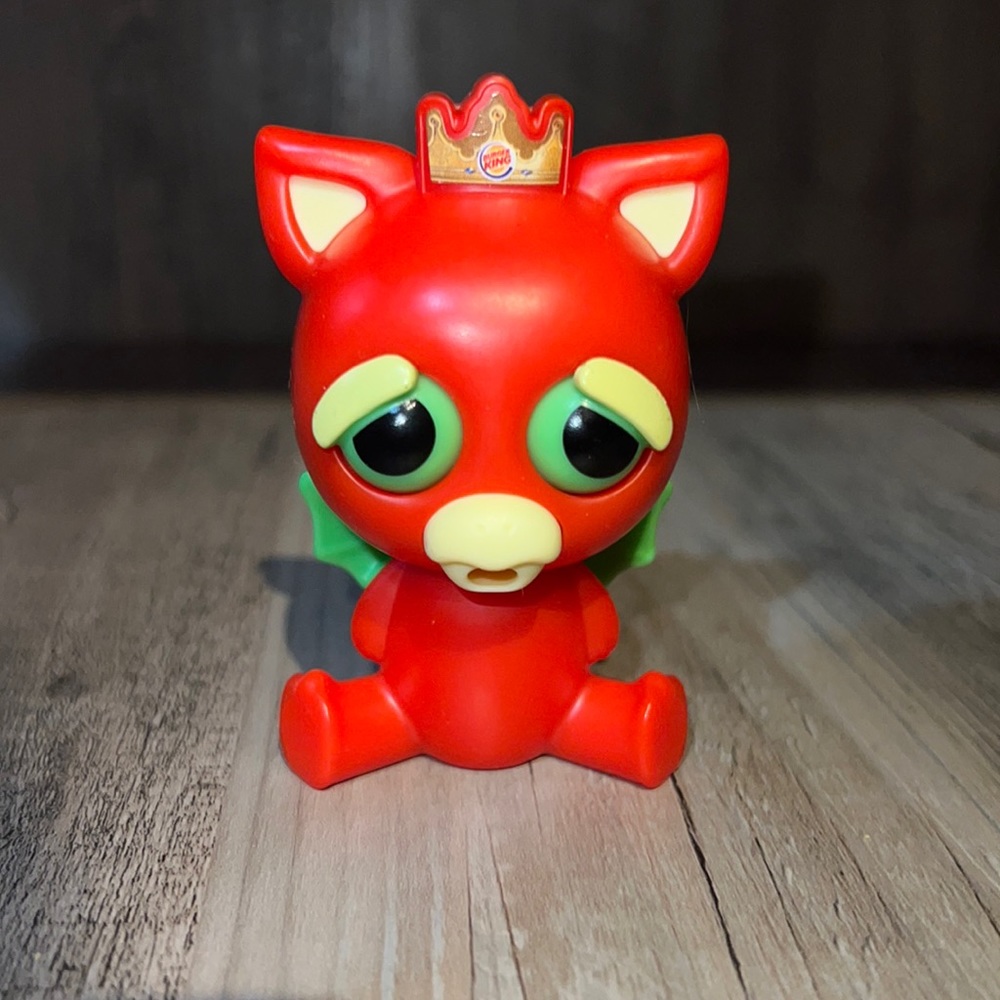 Burger King FEISTY PETS Red Dragon Kids Meal Prize Toy 2019 used. No accessories